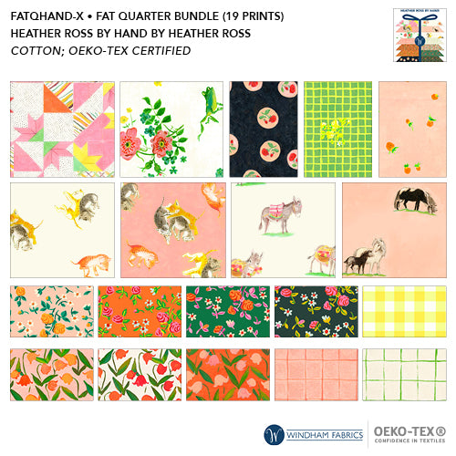 Preorder - Heather Ross by Hand, Fat Quarter Bundle
