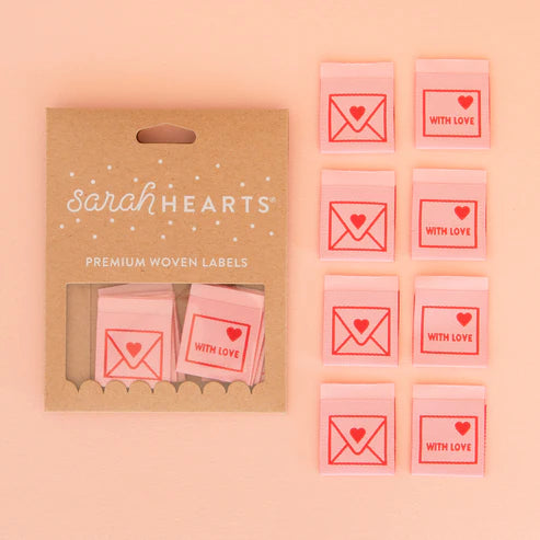 With Love woven labels by Sarah Made